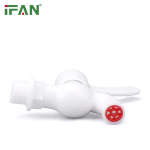 IFAN Muestra <span class=keywords><strong>gratis</strong></span> Grifo de agua Material de PVC Color blanco Grifo de plástico de 1/2 pulgadas Uso al aire libre Grifos de PVC - Product Image 6