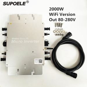 Microinversor Solar Fotovoltaico Conectado a la Red WVC-2000, Impermeable IP65, 2000W, Comunicación NFC y WIFI, Individual, para Sistemas Fotovoltaicos de Hogar y Oficina - Product Image 1