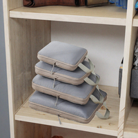 Sac de rangement de voyage Ensemble de 4 cubes de compression pour organiser les bagages de voyage Cubes d'emballage pour vêtements