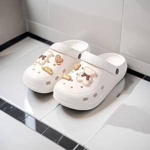 Sandales plates souples pour femmes, style été, tendance, pour l'extérieur, avec trous, rehaussantes, chaussures et pantoufles pour femmes - Product Image 5