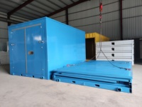 Stockage de conteneurs préfabriqués isolés de 12 '16' 20 'Stockage en libre-service Assemblage de conteneurs mobiles pliables Unités de stockage portables empilables
