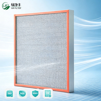 Filtre à air HEPA H13 résistant aux hautes températures, cadre en acier inoxydable galvanisé en aluminium, fibre de verre ultra-fine, pharmaceutique