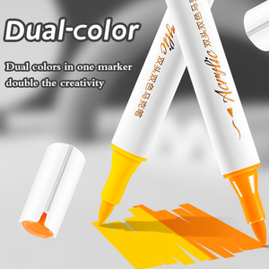 Pennarelli Acrilici con Doppia Punta Morbida in Confezione |   <span class=keywords><strong>Colori</strong></span> vivaci opachi di grande capacità, che non sbiadiscono, per studenti e artisti che disegnano - Product Image 4