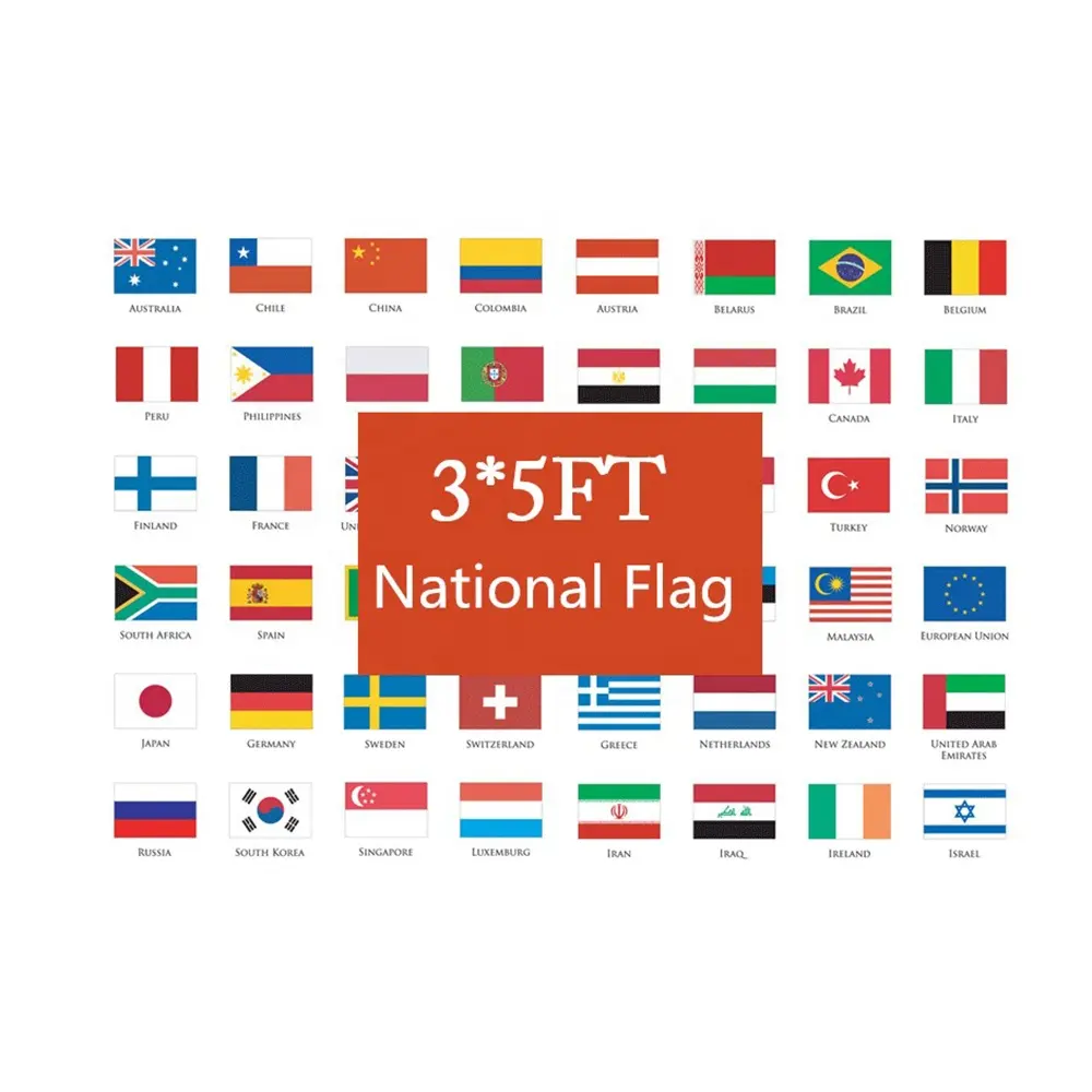 โปรโมชั่นฟุตบอลธง3 * 5FT โพลีเอสเตอร์ที่กำหนดเองทั้งหมดประเทศธงชาติอเมริกันฟุตบอลกีฬาธงทุกขนาด