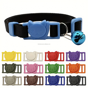 Collar de gatito-Cinta de poliéster de tigre de Bengala en correas resistentes, Collar de gato ajustable/Collar de gato con hebilla separable - Product Image 6