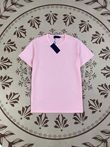 Wholesale Brand High Quality Cotton Embroidery Comfortable Breathable Round Neck Short Sleeve T-<strong>shirt</strong> Women's Mens - Product Image 2