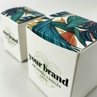 Boîtes à bougies en papier personnalisées, vides, pour bougies parfumées d'aromathérapie, emballages pour cadeaux, fêtes, mariages et décoration de la maison