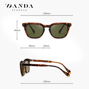 Wanda Magnetic Polarized <b>Sunglasses</b> S34209 UV400 Black <b>Square</b> Frame Men Outdoor Driving Sun Protection - Product Image 5