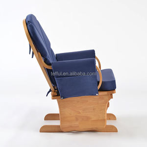 Fauteuil à bascule moderne pour crèche avec accoudoirs et dispositifs de sécurité pour les mamans qui allaitent - Product Image 4