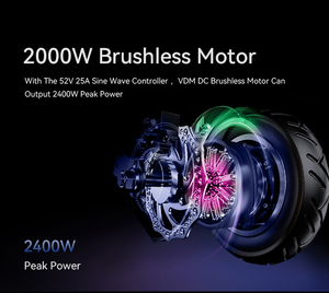 VDM 10 1000W Dual <span class=keywords><strong>Motor</strong></span> 52V 18.2AH Batería de litio Scooter eléctrico rápido plegable Neumático de 10 pulgadas Adultos Envío gratis - Product Image 6