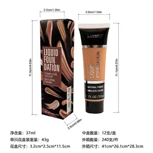 Professional Makeup Liquid Foundation Natural Oil Control Facial Concealer Color Foundation