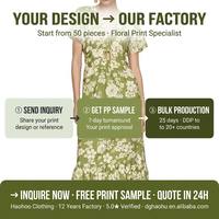 Fabricants de vêtements, services OEM/ODM, services personnalisés, robe midi à manches courtes style été pour femme, décontractée, ajustée, conçue sur mesure