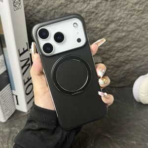 Funda Protectora Magnética sin Marco <span class=keywords><strong>con</strong></span> Soporte Giratorio y Parte Trasera de Cuero para <span class=keywords><strong>iPhone</strong></span> 17 Pro Max 16 15 <span class=keywords><strong>14</strong></span> <span class=keywords><strong>13</strong></span> - Product Image 5