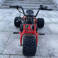 Kart de loisirs pour adultes, mini-tricycle rétro 212cc, couleur personnalisée, style vintage, jantes en alliage d'aluminium poli + anneau de drift