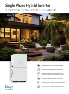 Inversor Solar Híbrido SUN-12/14/16/18K-SG01LP1-EU-AM3-P de 12kw 14kw 16kw 18kw Monofásico con 3 MPPT para Baterías de Plomo-Ácido/Ion de Litio - Product Image 6