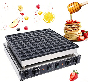 Commerciële <span class=keywords><strong>Mini</strong></span> Pannenkoekenmachine, <span class=keywords><strong>Mini</strong></span> Poffertjesmachine 100 gaten 1,8 inch 3400W Elektrische Nederlandse Pannenkoekenmachine Dorayaki Bakker - Product Image 1