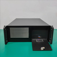 4U Industrial Control Aluminum Front Panel Computer Case Deep 450 ATX Motherboard Workstation Rack-Mounted Industrial Server
