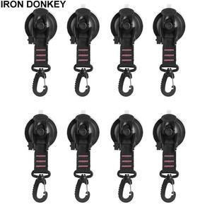 IRONDONKEY, cuerda telescópica para acampar al aire libre, hebilla para montañismo, tienda de campaña, gancho de nailon reforzado, ventosa giratoria de 360 grados - Product Image 6