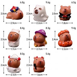 Miniatures en résine gélifiée Kawaii 3D personnalisées, <span class=keywords><strong>créatures</strong></span> fantaisie, nouveauté, vente en gros, figurines de collection uniques pour animaux de bureau, cadeau - Product Image 2