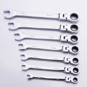 8pcs Flexible Head ratchet wrench set ratcheting wrench combination set spanner