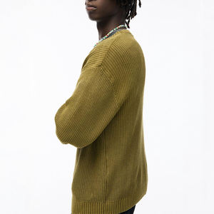 Áo len dệt kim nam, kiểu dáng Y2k, in họa tiết jacquard, có thể đặt logo theo yêu cầu. - Product Image 4