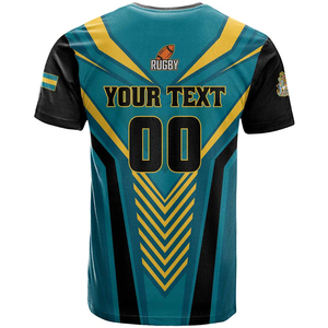 T-<span class=keywords><strong>Shirt</strong></span> Personalizzata di Football e Rugby delle Bahamas, Go Bahamian Slayers, 100% Poliestere, Stampa Casual, Personalizzazione all'Ingrosso - Product Image 3