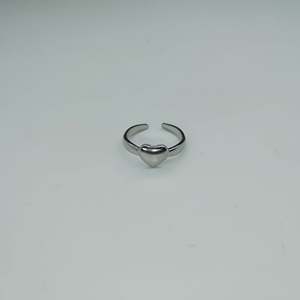 Fashion <b>Rings</b> Heart Shape 316L Stainless Steel PVD Gold Plating Adjustable For Women Men - Product Image 1