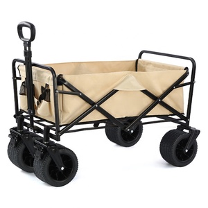 Carrito de Compras Plegable Portátil Todoterreno Grande de Acero Inoxidable OEM con Ruedas Tipo <span class=keywords><strong>Hummer</strong></span> para Campistas - Product Image 6