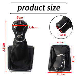 Pomello del Cambio per Seat Toledo 2012-2018 <span class=keywords><strong>SKODA</strong></span> <span class=keywords><strong>RAPID</strong></span> 12-18, Leva del Cambio, <span class=keywords><strong>Accessori</strong></span> Auto, Parti di Ricambio per Interni - Product Image 3