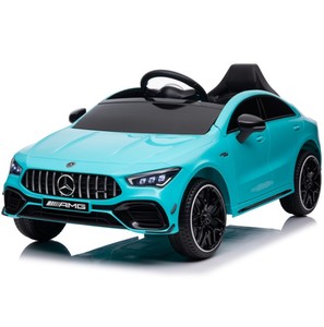 Per <span class=keywords><strong>Mercedes</strong></span> <span class=keywords><strong>Benz</strong></span> Cla45 <span class=keywords><strong>giocattolo</strong></span> con licenza Ride-on per bambini 2.4G telecomando MP3 cintura di sicurezza quattro ruote sospensione di plastica - Product Image 1