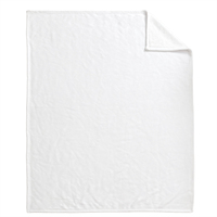 Couverture en chenille blanche vierge avec dos en flanelle douce, prête pour la sublimation, pour la décoration intérieure, cadeau de luxe, vente en gros usine GRS