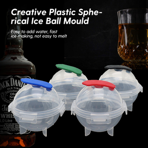 4 Moldes Esféricos Transparentes Reutilizables y Ecológicos para Hacer Bolas de Hielo Grandes, Aptos para Alimentos, para Vodka, Whisky y Hockey sobre Hielo - Product Image 2