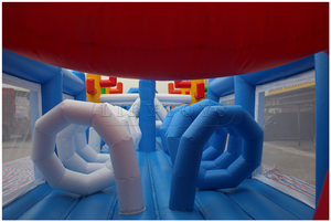 Cua trượt <span class=keywords><strong>Combo</strong></span> khóa học trở ngại ngoài trời thương mại <span class=keywords><strong>Inflatable</strong></span> Bouncer tương tác trò chơi thể thao <span class=keywords><strong>Inflatable</strong></span> trượt nhảy trở ngại - Product Image 3