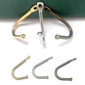 Gancho de metal vintage de 35 mm, dorado, de hierro, individual, para armario, baño, almacenamiento de joyas - Product Image 5