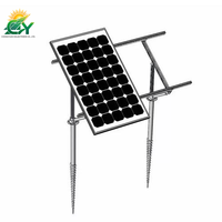 Ancrage au sol en acier pour projets de fermes solaires, finition galvanisée à chaud, haute résistance à la traction, bride personnalisée