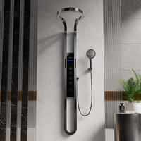 Ensemble de douche pluie Gun Gary Colonne de douche thermostatique intelligente avec panneau de douche à affichage de la température