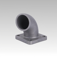 Coudes carrés en fonte robuste de 90 degrés sur mesure pour systèmes d'échappement de machines et applications industrielles – Commandes en gros