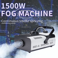 Meilleure vente Style Machine à brouillard 1500W Machine à fumée noire Machines à brouillard de production professionnelle pour scène de fête