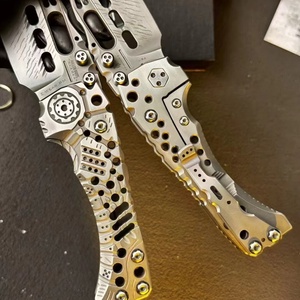 ปลอกมีดต่อสู้คุณภาพสูง ใบมีดสแตนเลส ด้ามจับสแตนเลส ความหนา 6.5 มม. รับประกัน 1 ปี สำหรับงาน DIY - Product Image 3