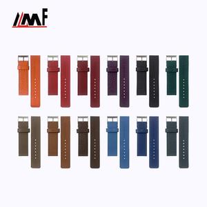 สายหนังแท้ลายนูนกว้าง20มม. สีคลาสสิคแบบเรียบง่ายสายเปลี่ยนหนังอิตาลีที่ใส่สบายสำหรับ Vivo - Product Image 1