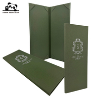 Porte-menu et porte-comptes en cuir personnalisés en gros, porte-menu haut de gamme pour café, hôtel, pub
