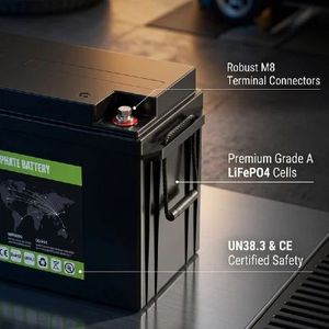 Batterie LiFePO4 25,6 V 150 Ah 3840 Wh, pack de batteries lithium-ion à décharge profonde, cellules de qualité A pour le stockage d'énergie - Product Image 4