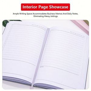 High-end Fabric Lined Hardcover <b>A5</b> Notebook Custom Print Diary Planner <b>Notepad</b> Monthly goal Journal Writing Notebooks - Product Image 3
