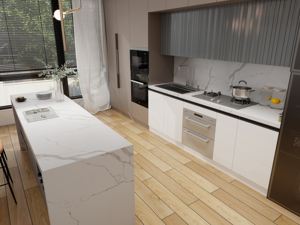 Losas de Cuarzo Artificial Pulido Carrara Blanco 3200x1600 con Superficie Pulida, Tipo Mármol Natural, para Encimeras - Product Image 4