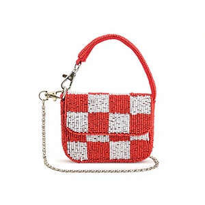 Bolso de Hombro Bordado a Mano con Cuentas, Bolso de Mano con Cuentas Florales, Colores Mezclados, Bolso Personalizado para Uso Diario a Precio Accesible - Product Image 1