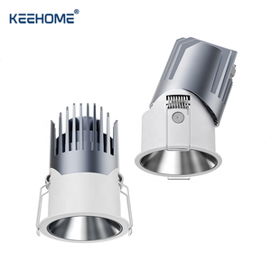 Keehome LED <span class=keywords><strong>COB</strong></span> tại chỗ Downlight cơ thể nhôm IP54 phòng tắm không thấm nước 6W 8W 10W 12W 3000K Led lõm tại chỗ xuống đèn - Product Image 2