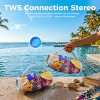 Nouvelle enceinte d'extérieur W-King X10S 50W, haut-parleur portable avec woofer et basses, lecteur de musique et gadgets électroniques