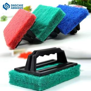 แผ่นขัดครัวไนลอน OEM สำหรับทำความสะอาดอย่างรวดเร็ว ทนทาน หนา 10 มม. ขนาดกลาง 4 นิ้ว x 5.25 นิ้ว สำหรับขจัดคราบอาหารติดแน่นและคราบน้ำมันจากการทำอาหาร - Product Image 1