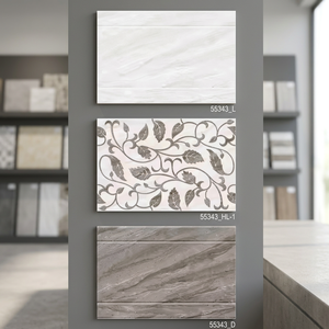 Carrelage mural de salle de bain en céramique OEM 30x45cm Concept de cuisine numérique 300x450mm Motif de conception unique avec faible absorption d'eau - Product Image 2