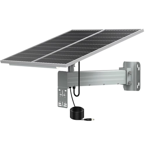 ระบบแผงพลังงานแสงอาทิตย์60W60AH ระบบรักษาความปลอดภัยสำหรับกล้อง CCTV เอาต์พุต DC 12V/5V พร้อมขายึดจอ LCD โลหะ - Product Image 1